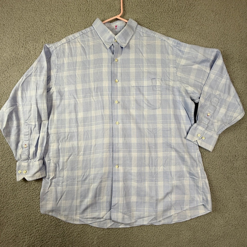 Tommy Bahama Mens‎ Plaid Button Down Long Sleeve Shirt Size 17 32/33